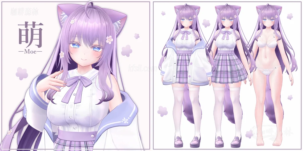 MMD&模型VRChat模型推荐:《萌》含丰富BlendShape与动画支持,兼容Index控制器20250722180220433 mmd 1 1024x512.webp 20250722180220433-mmd (1)