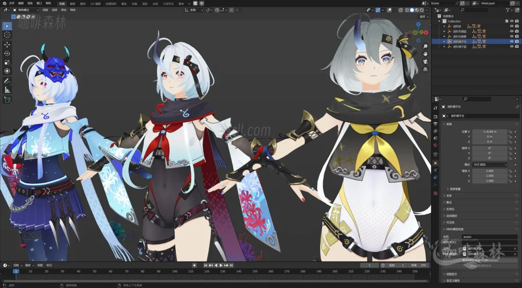 MMD&模型《卡拉彼丘》MMD模型超全整合包分享｜超70+角色模型+多主题皮肤+联动限定！20251224140227525 watermarked_klbq1220 11 1024x566.webp7