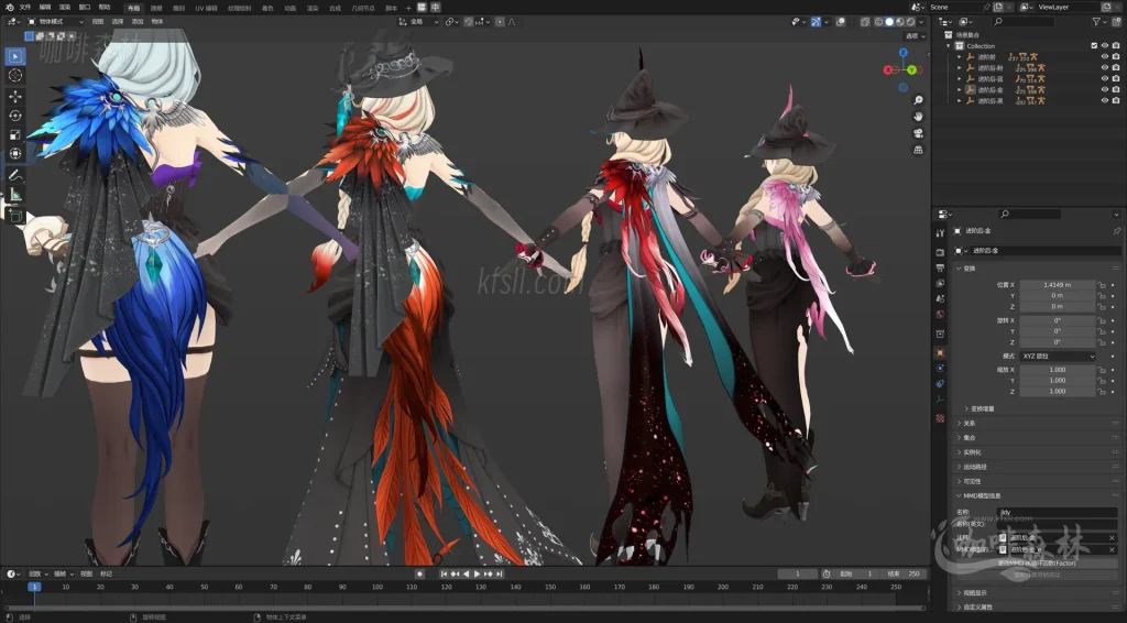 MMD&模型《卡拉彼丘》MMD模型超全整合包分享｜超70+角色模型+多主题皮肤+联动限定！20251224140233466 watermarked_klbq1220 15 1024x566.webp3